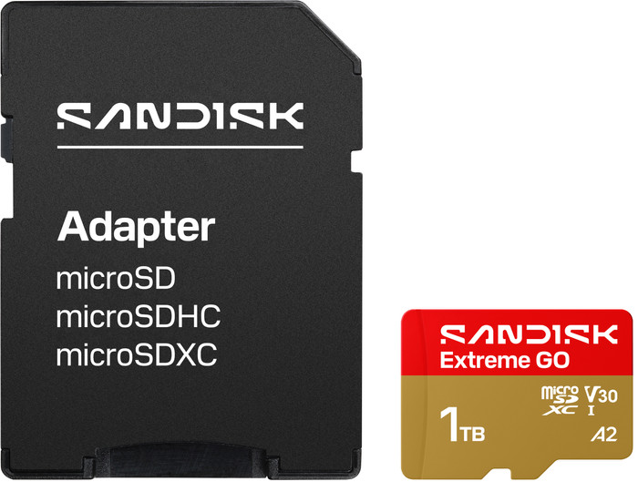 SANDISK Extreme GO microSDXC 1TB 240MB/s voorkant
