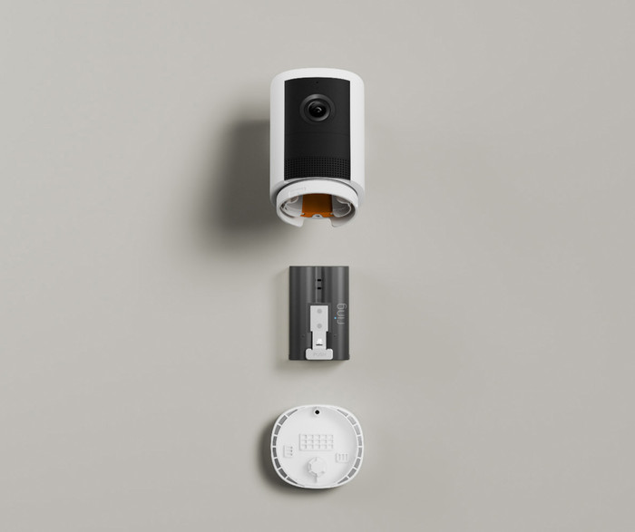 Ring Outdoor Camera Batterij 2e Generatie Wit binnenkant