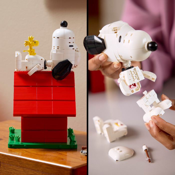 LEGO Ideas Peanuts: Snoopy's Hondenhok 21368 product in gebruik