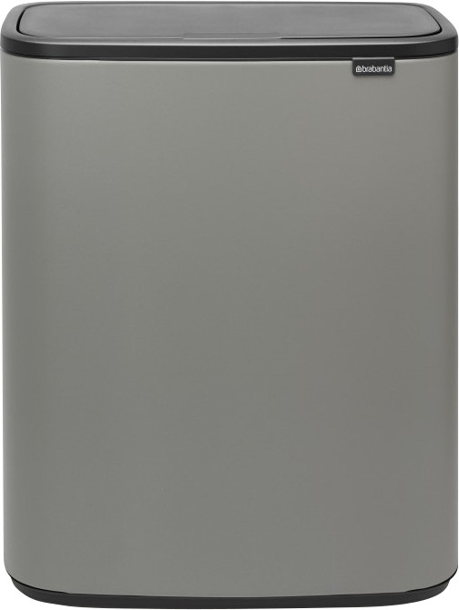 Brabantia Bo Touch Bin 2 x 30 Litres Mineral Concrete Grey Main Image