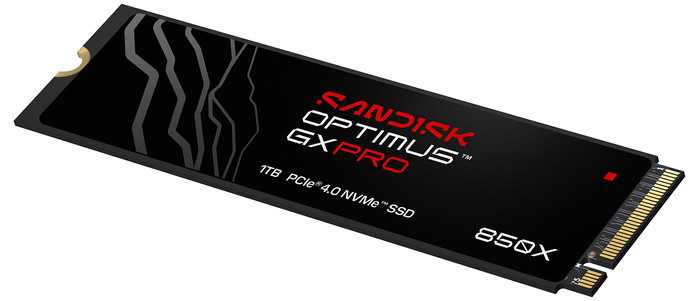 SANDISK Optimus GX PRO 850X 1TB Heatsink NVMe SSD voorkant
