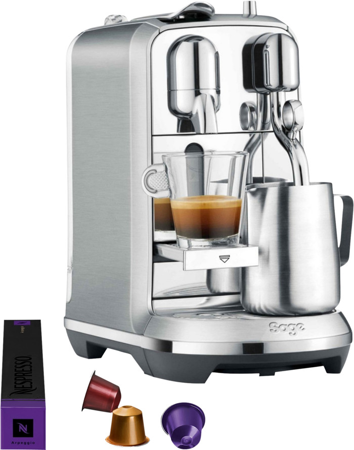 Sage Nespresso Creatista Plus SNE800BSS Stainless Steel voorkant