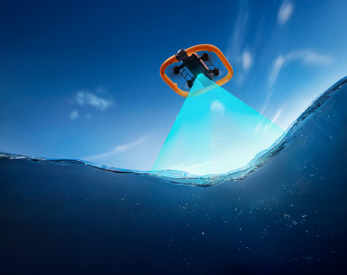 HOVERAir Aqua Basic Combo product in gebruik