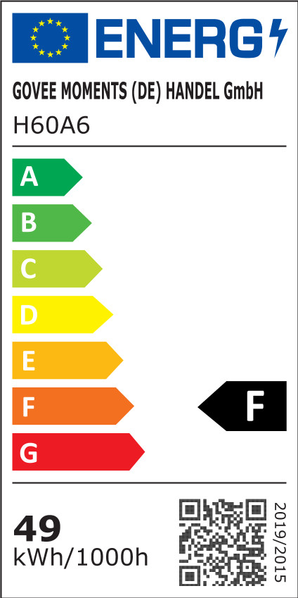 Govee Ceiling Light Pro 15 inches energy label