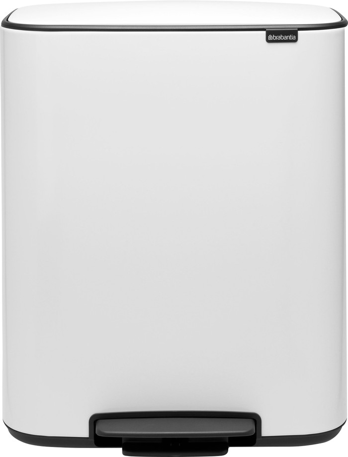Brabantia Bo Pedal Bin 60L White Main Image
