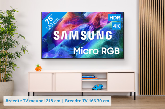 Samsung Micro RGB 75" R85H (2026) visual Coolblue 1