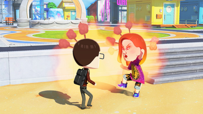 Nintendo Switch Lite + Tomodachi Life: Living the Dream product in gebruik