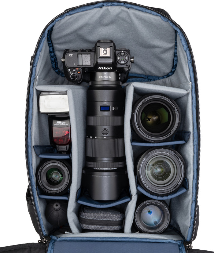 Think Tank DarkLight Backpack 25L Zwart binnenkant