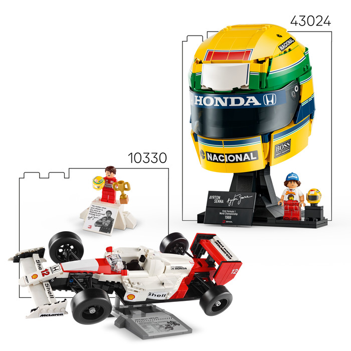 LEGO Editions F1 Ayrton Senna Helm 43024 detail
