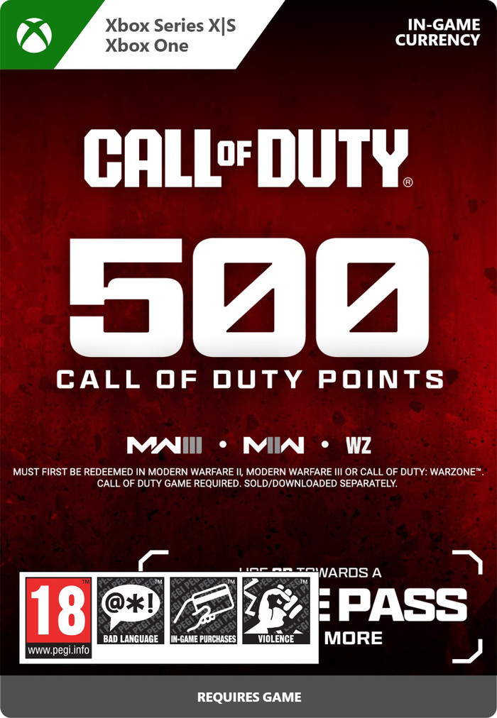 Call of Duty 500 Points Xbox Series X|S en Xbox One - Digitaal voorkant