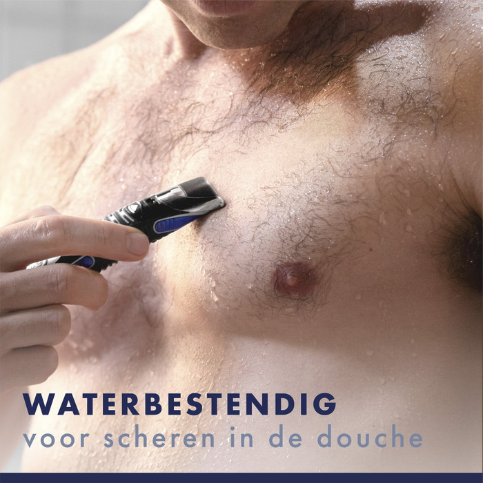 Gillette All In One product in gebruik
