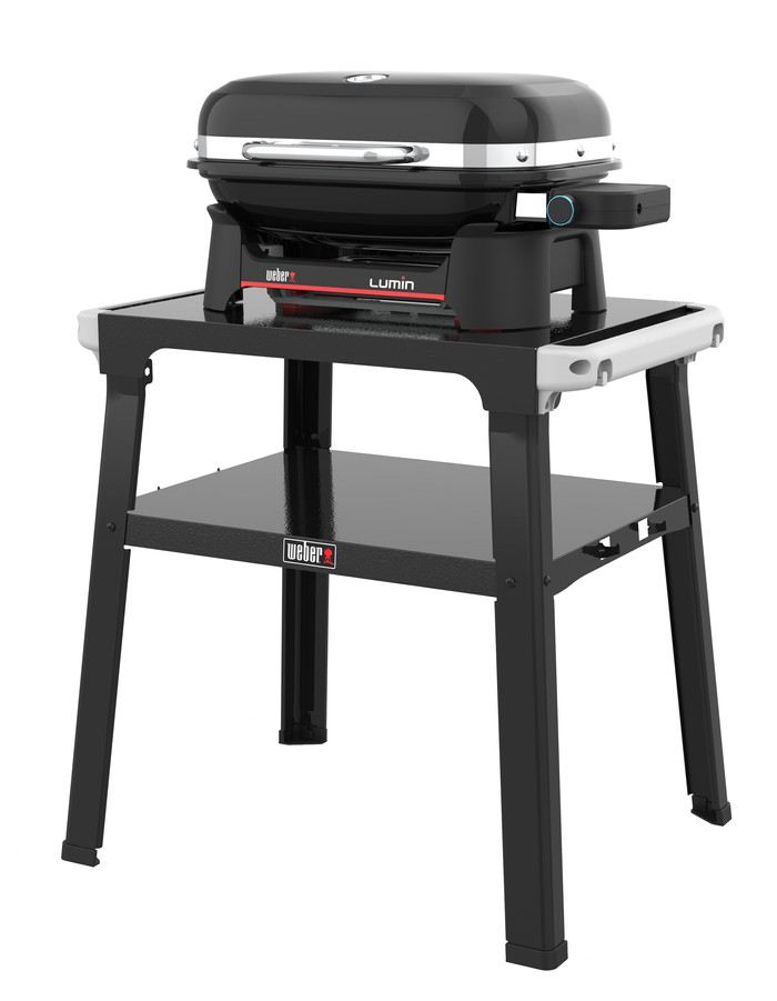 Weber Lumin Compact Black Met Onderstel rechterkant