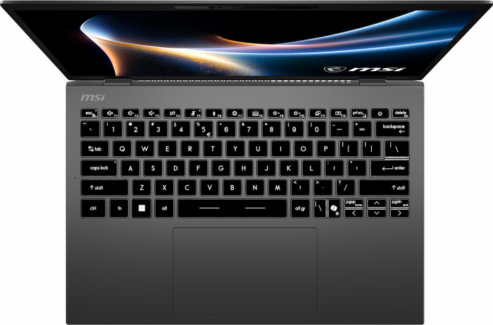 MSI Prestige 13 AI+ A3MG-014NL OLED QWERTY bovenkant