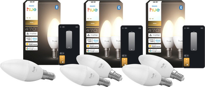 Philips Hue Kaarslamp White E14 5-Pack Main Image
