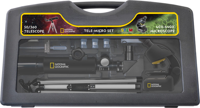 Bresser National Geographic Telescoop- en Microscoopset met Smartphone Adapter accessoire