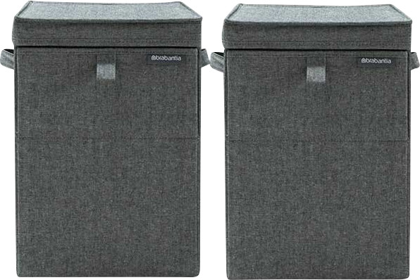 Brabantia Laundry Boxes Pepper Black Duo Pack Main Image