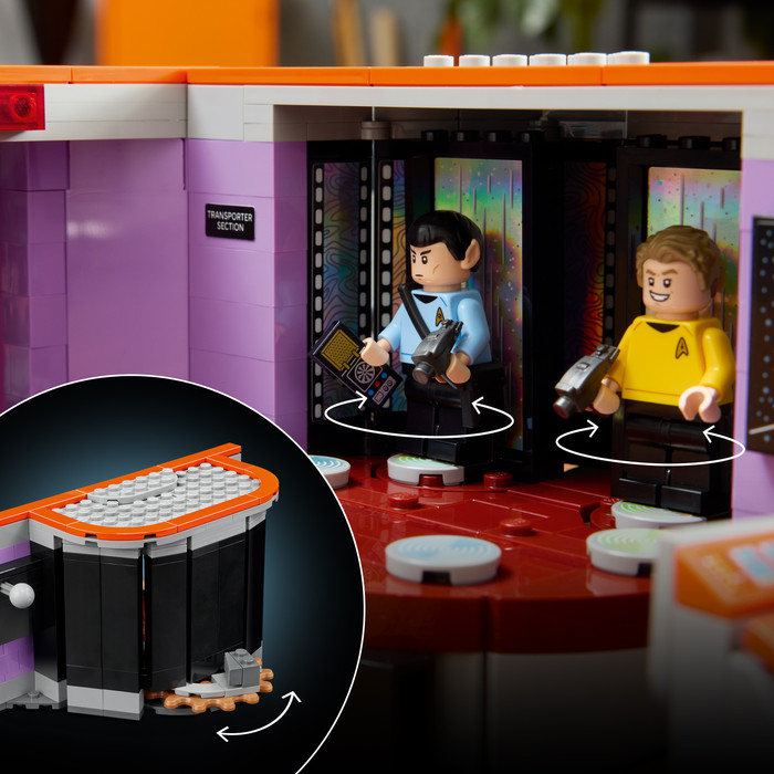 LEGO Icons Star Trek: U.S.S. Enterprise NCC-1701 Brug 11385 detail