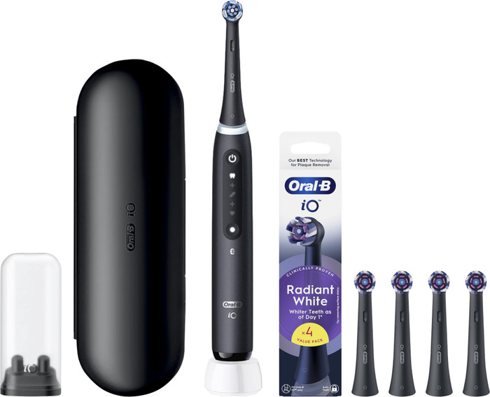 Oral-B iO 5N Black + 4 Brush Attachments for Whiter Teeth Main Image