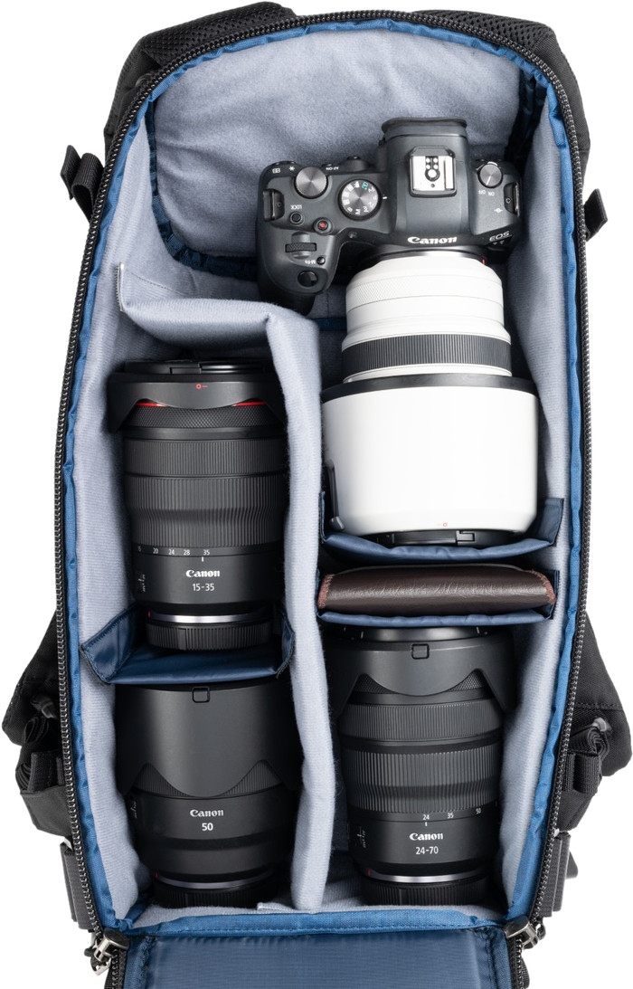 Think Tank DarkLight Backpack 14L Zwart binnenkant
