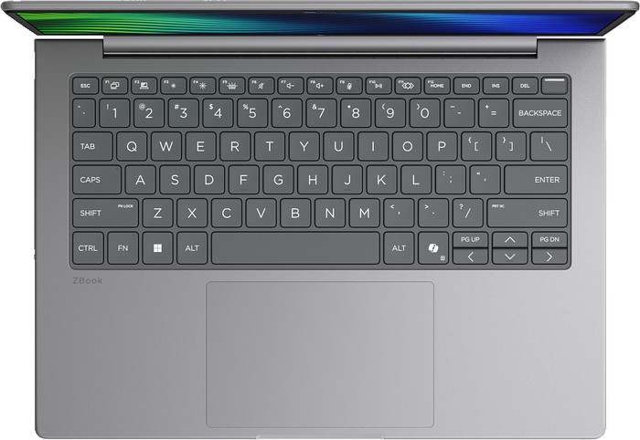HP ZBook 8 G2a 14'' Copilot+ PC - DN7T5ET Qwerty bovenkant