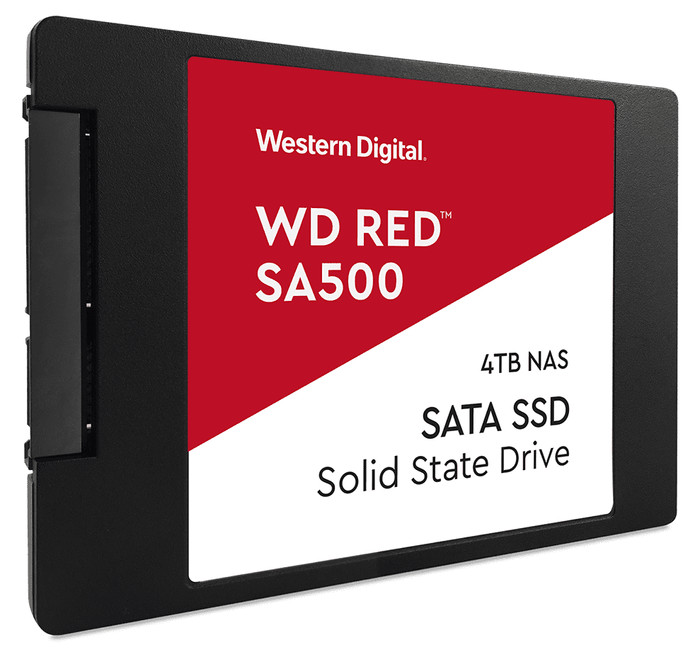 WD RED SA500 SATA SSD 4TB linkerkant