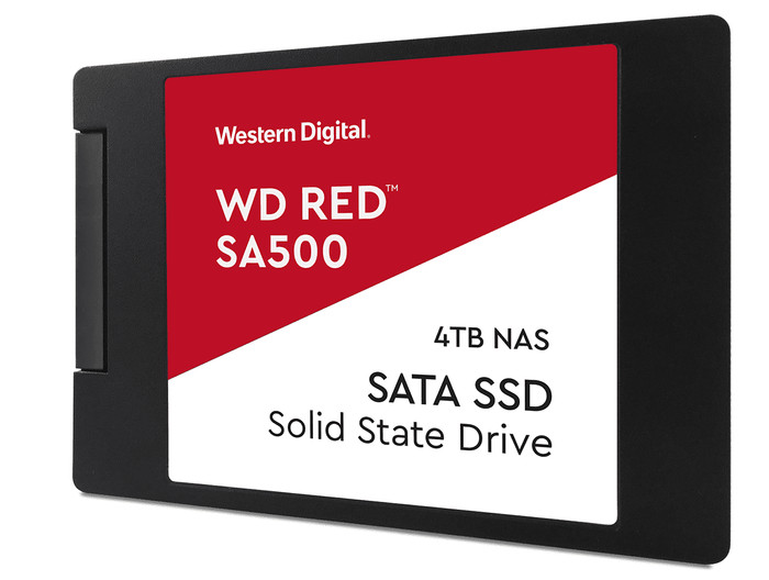 WD RED SA500 SATA SSD 4TB rechterkant