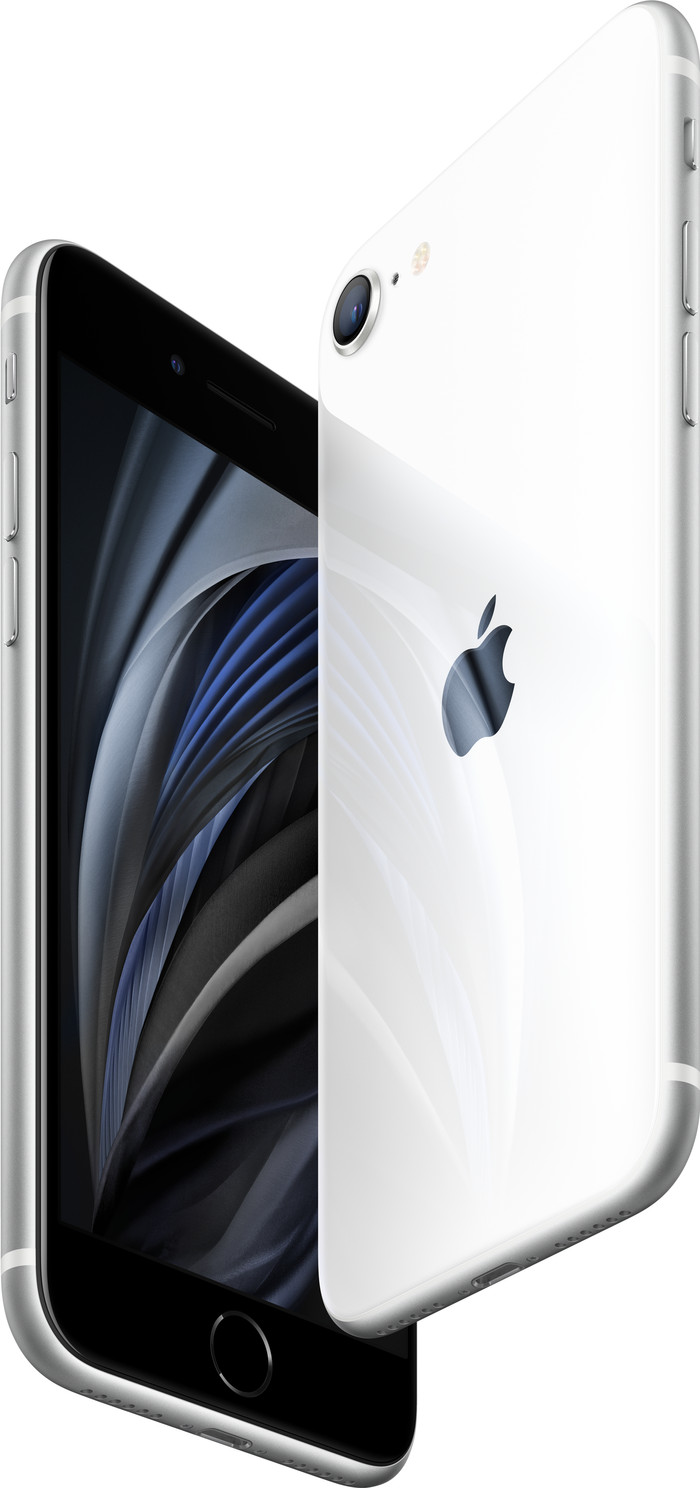 Refurbished iPhone SE 2020 64GB Wit (Zo goed als nieuw) rechterkant