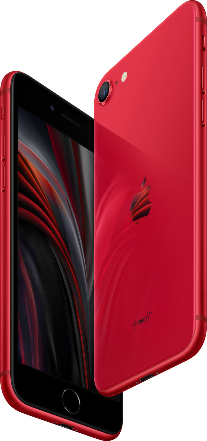 Refurbished iPhone SE 2020 64GB Rood (Zichbaar gebruikt) onderkant