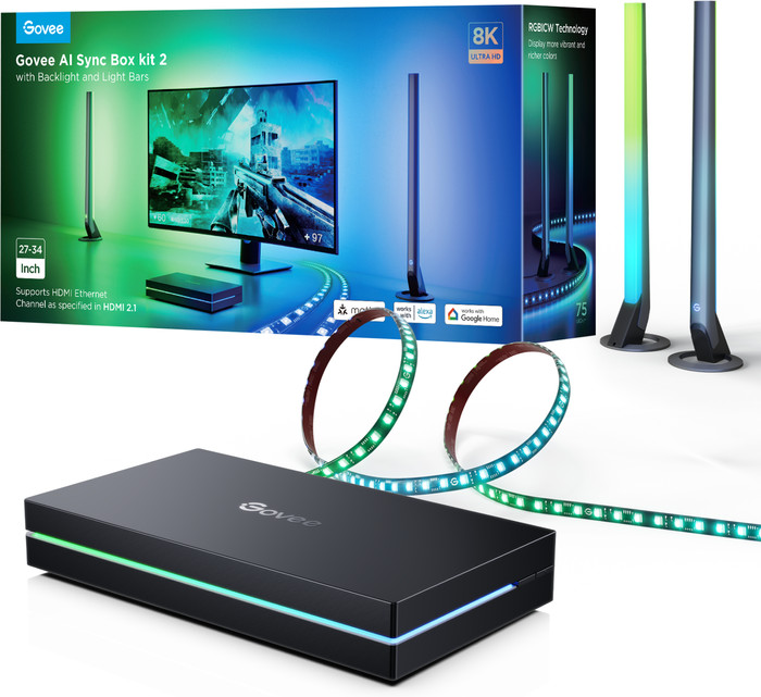 Govee AI Sync Box kit 2 27-34 inch verpakking