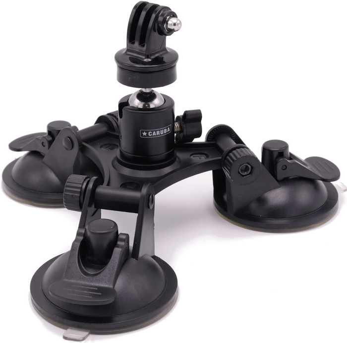 Caruba Triple Suction Cup Pro Mount vorne