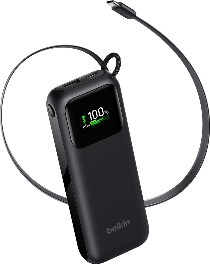 Belkin Powerbank 11.000 mAh met Snelladen 60 Watt Zwart bovenkant