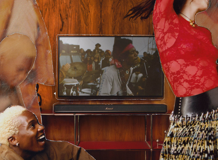 Marshall Heston 120 Zwart product in gebruik