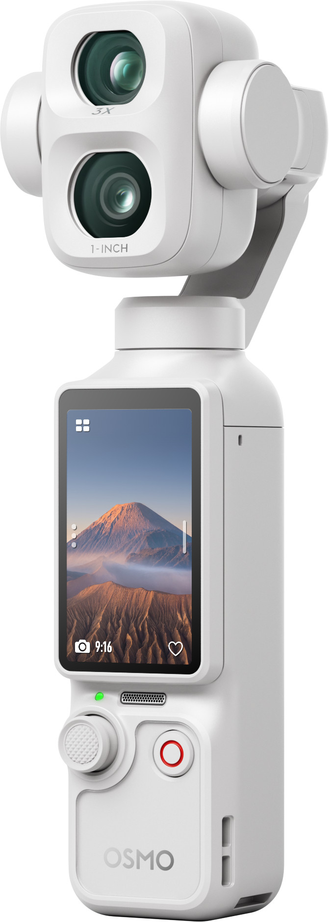 DJI Osmo Pocket 4P (Pro) Wit linkerkant