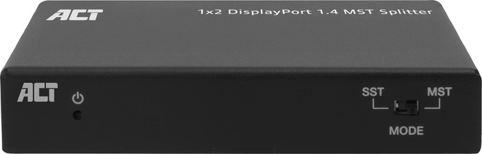 ACT 1x2 DisplayPort 1.4 MST Splitter achterkant