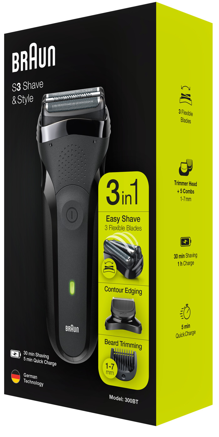 Braun Series 3 300BT Noir emballage