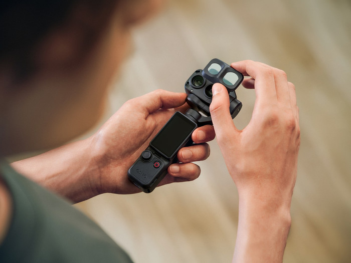DJI Osmo Pocket 4P (Pro) Black Mist Filter product in gebruik