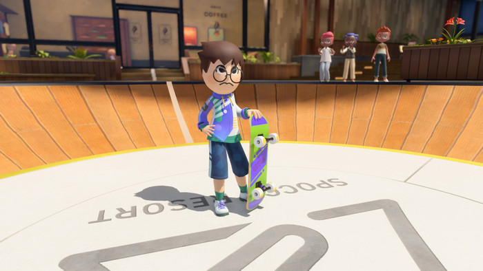 Nintendo Switch 2 + Nintendo Switch Sports Resort product in gebruik