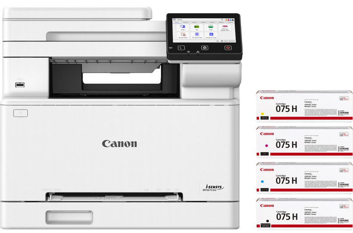 Canon i-SENSYS MF667 CDW + 1 Set Extra XL Toner Cartridges Main Image