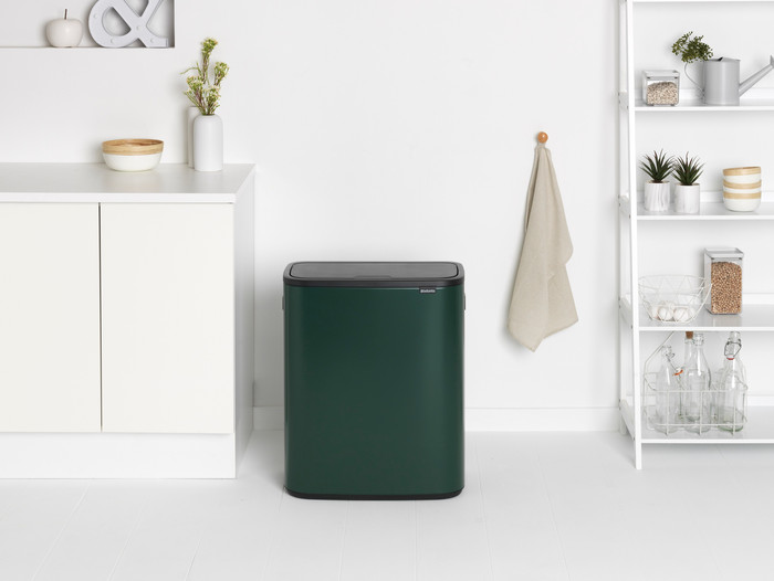 Brabantia Bo Touch Bin 60 Litres Pine Green produit à l'usage