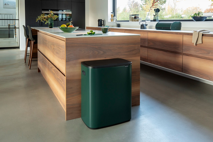 Brabantia Bo Touch Bin 60 Litres Pine Green produit à l'usage
