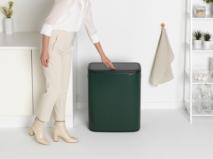 Brabantia Bo Touch Bin 60 Litres Pine Green produit à l'usage