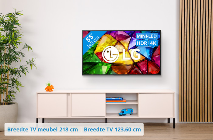 LG RGB Mini-led 55" B86 (2026) visual Coolblue 1