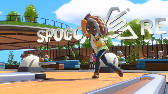 Nintendo Switch 2 + Nintendo Switch Sports Resort product in gebruik