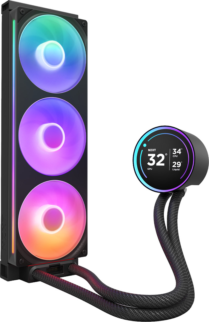 NZXT Kraken Elite 360 V2 - RGB - Zwart rechterkant