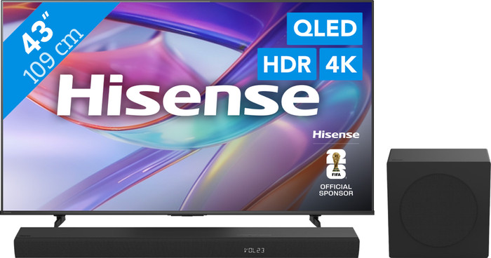 Hisense QLED 43" E79S (2026) + Hisense HS3100 Main Image