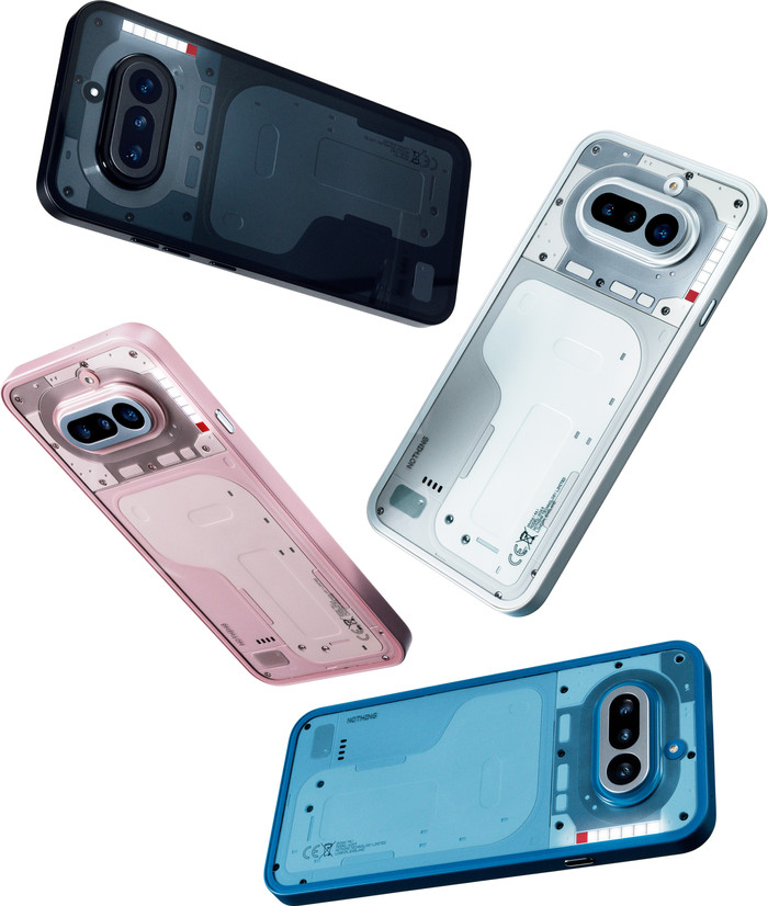 Nothing Phone (4a) 256GB Roze 5G + BlueBuilt Oplader met Usb C Poort 45W Wit visual leverancier