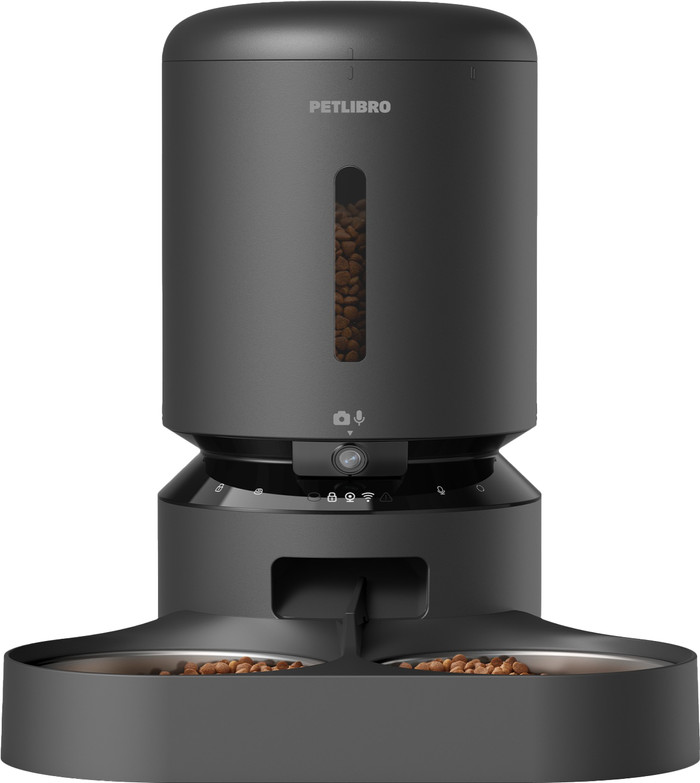 Petlibro Automatische Voerbak met Camera dual PLAF203 Zwart voorkant