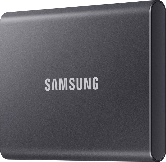 Samsung T7 Portable SSD 1TB Grijs rechterkant