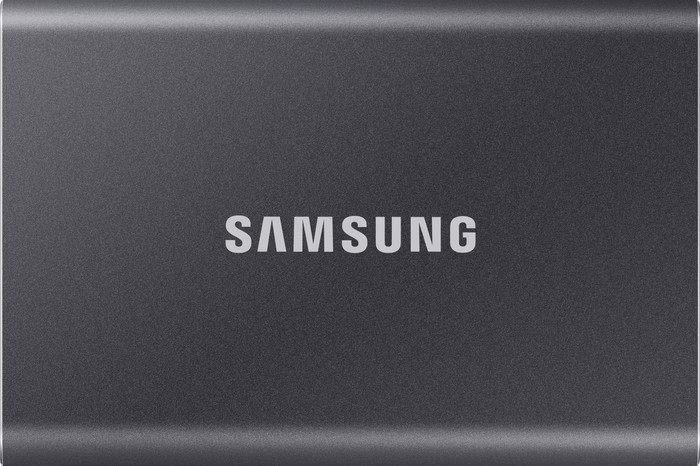 Samsung T7 Portable SSD 1TB Grijs voorkant
