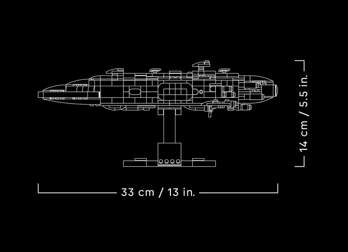 LEGO Star Wars Home One Starcruiser 75405 detail